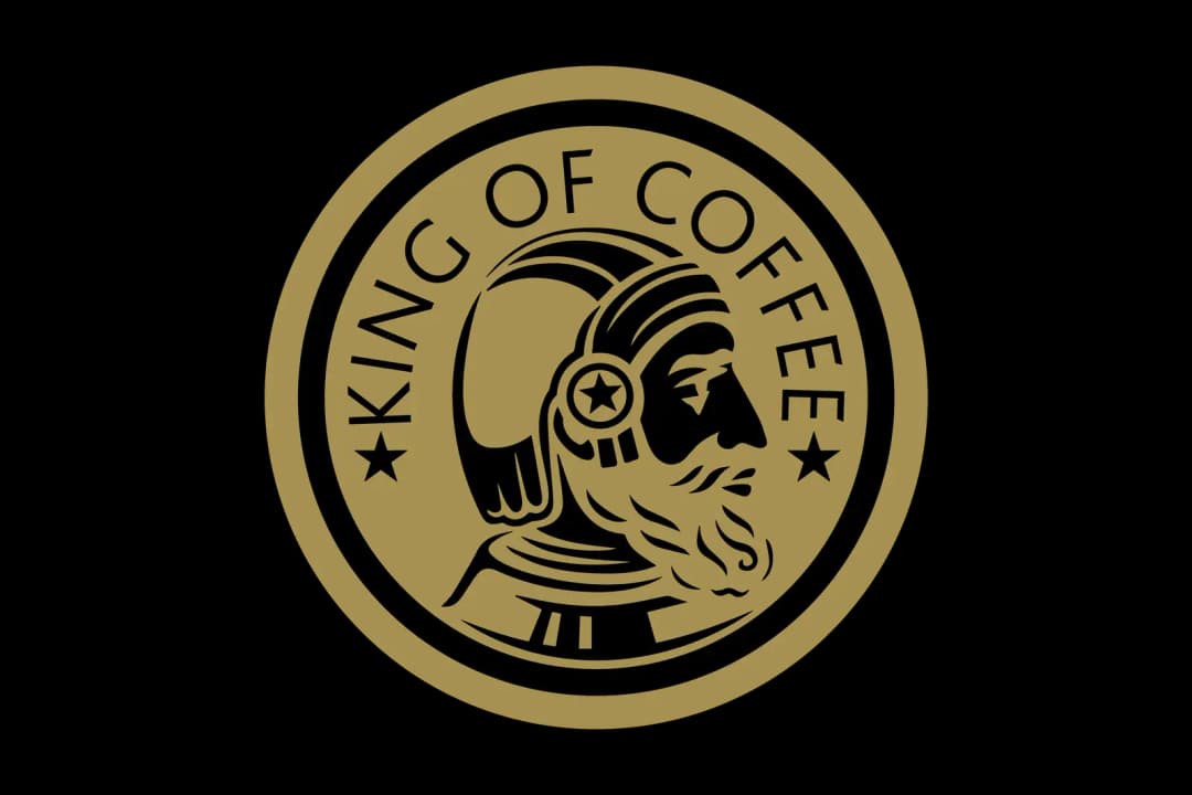 King of Coffee emblem logo