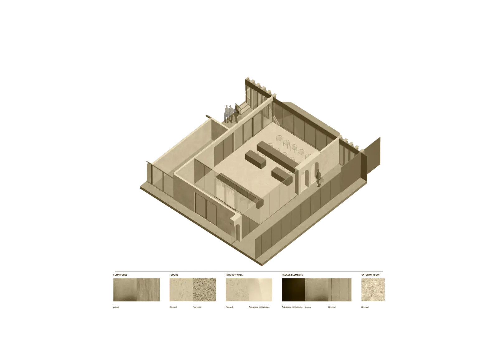 Courthouse courtroom interior studies