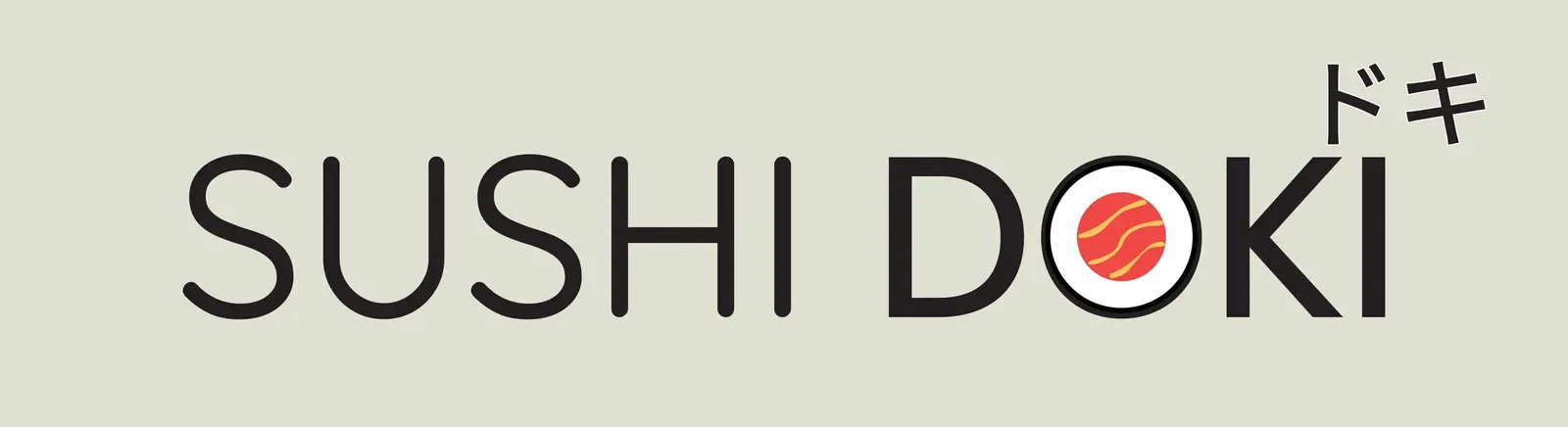 Sushi DOKI signage wordmark