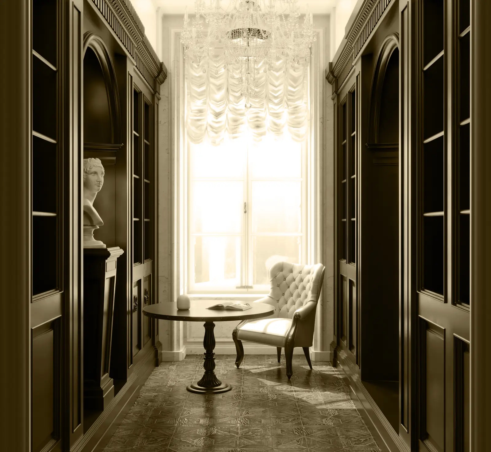 Classical villa interior visualisation